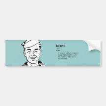 BEARD BUMPER STICKERS