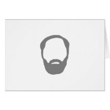 beard greeting cards