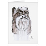 Beard Monkey Greetings Card