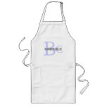 Bearded Collie Breed Monogram Design Apron