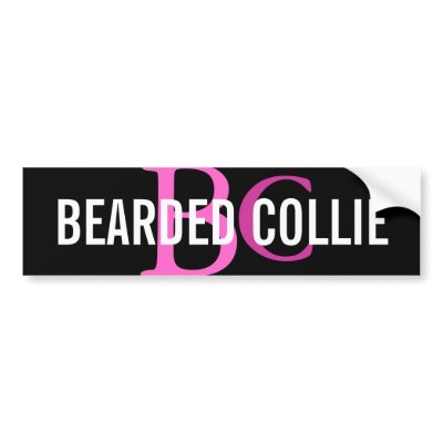 Bearded Collie Breed Monogram Design by FCACshelter