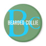 Bearded Collie Breed Monogram Design