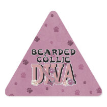 Bearded Collie DIVA Sticker
