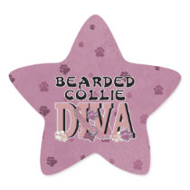 Bearded Collie DIVA Stickers