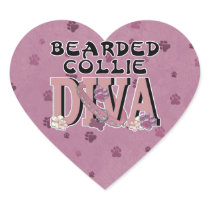Bearded Collie DIVA Sticker