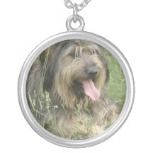 Bearded Collie Dog Necklace