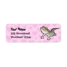 Bearded Dragon / Rankin Dragon Love Return Address Labels