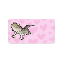 Bearded Dragon / Rankin Dragon Love Personalized Address Labels