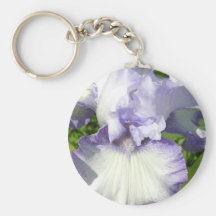 Bearded Iris Keychain
