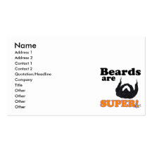 beards are super business card template
