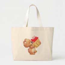 Bearing Hearts Canvas Bags