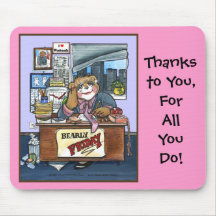 Bearly Friday Mouse Pad