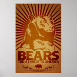bears godless killing machines humour funny poster