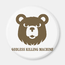 bears godless killing machines humour funny tshirt refrigerator magnet