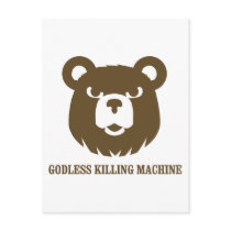 bears godless killing machines humour funny tshirt