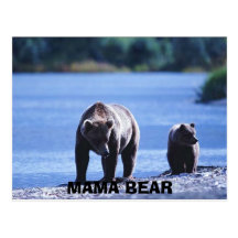 bears, MAMA BEAR Post Card