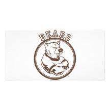 Bears Mascot Picture Card