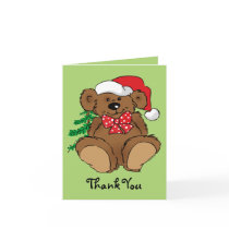 Beary Christmas Thank You Card