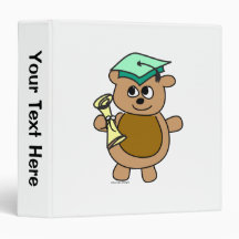 Beary Cute Graduation Vinyl Binder