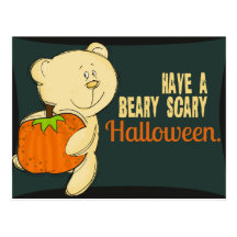 Beary Scary Halloween Postcards