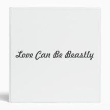 Beastly 3 Ring Binder