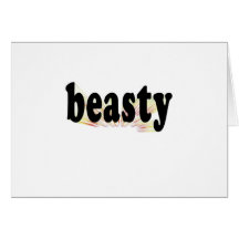 Beasty (tast the rainbow) greeting cards