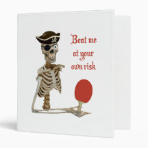 Beat Me Pirate Ping Pong Binder