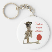 Beat Me Pirate Ping Pong Key Chain
