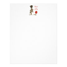 Beat Me Pirate Ping Pong Letterhead Design