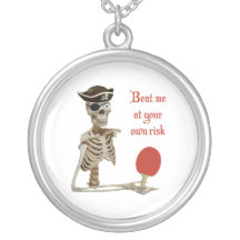 Beat Me Pirate Ping Pong Personalized Necklace