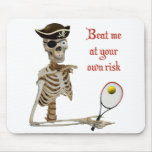 Beat Me Tennis Pirate Mousepad