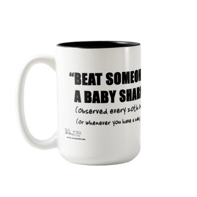 Beat Someone w/ a Baby Shark Mug by illwillpress