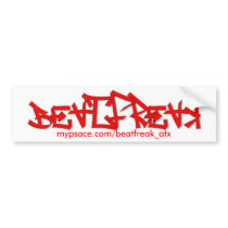 Beatfreak Bumper Sticker