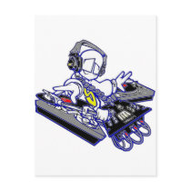 Beatfreak DJ Logo Post Card