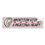 Beating Heart Bumper Sticker