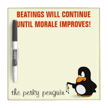 Beatings will continue until morale improves