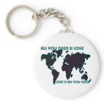 Beatles World All You Need Is Love Keychain