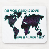Beatles World All You Need Is Love Mousepads
