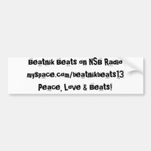 Beatnik Beats sticker Bumper Stickers