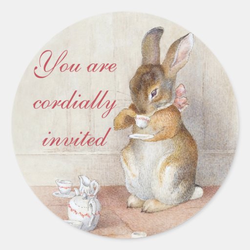 Beatrix Potter Custom Bunny Rabbit Stickers