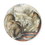 Beatrix Potter Merry Christmas Rabbits Magnet