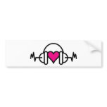 Beats of love Bumper Sticker