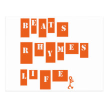 Beats Rhymes Life Post Card