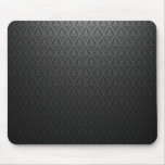 Beau Black Fleur De Lis Mousepad