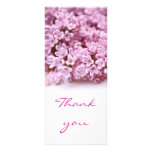 Beau carte de remerciements lilas cartes publicitaires