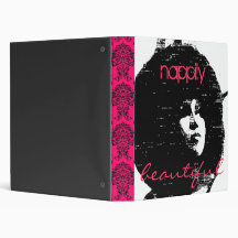 Beau classeur de Nappily - rose et noir