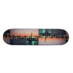 Beau coucher du soleil : Coucher du soleil outre d Planches À Roulettes Customisées