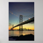 Beau coucher du soleil : Pont de baie, San Francis Posters