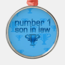 Beau-fils du numéro 1 décoration pour sapin de noël