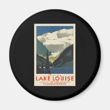 Beau Lake Louise Aimant Pour Réfrigérateur